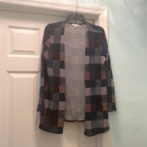 Plaid cardigan